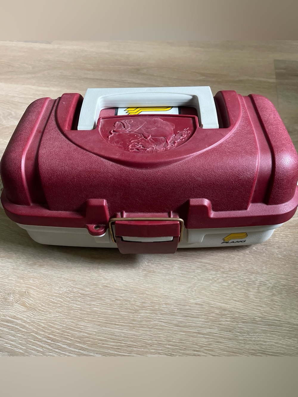 Vintage Plano Tackle Fishing Box Red
